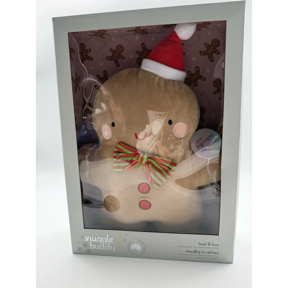 Plush Gingerbread Man Heat & Hug-Snuggle Buddy Australia- Christmas 2023